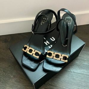 Vici Square Toe Heeled Sandal